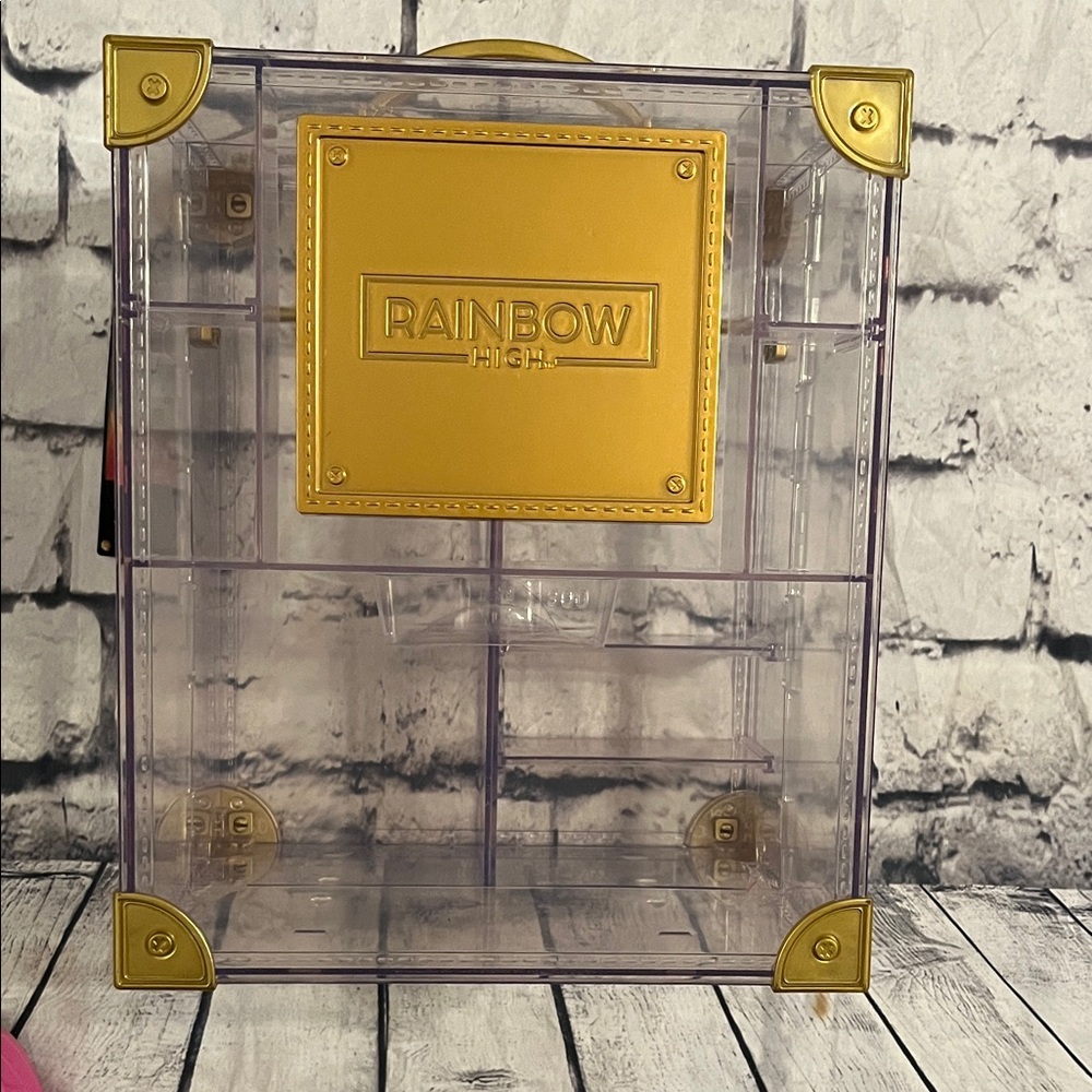 Rainbow High Gold and Clear Display Box